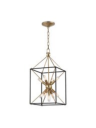 Glendale 12 1/4 inch Pendant in Aged Brass.